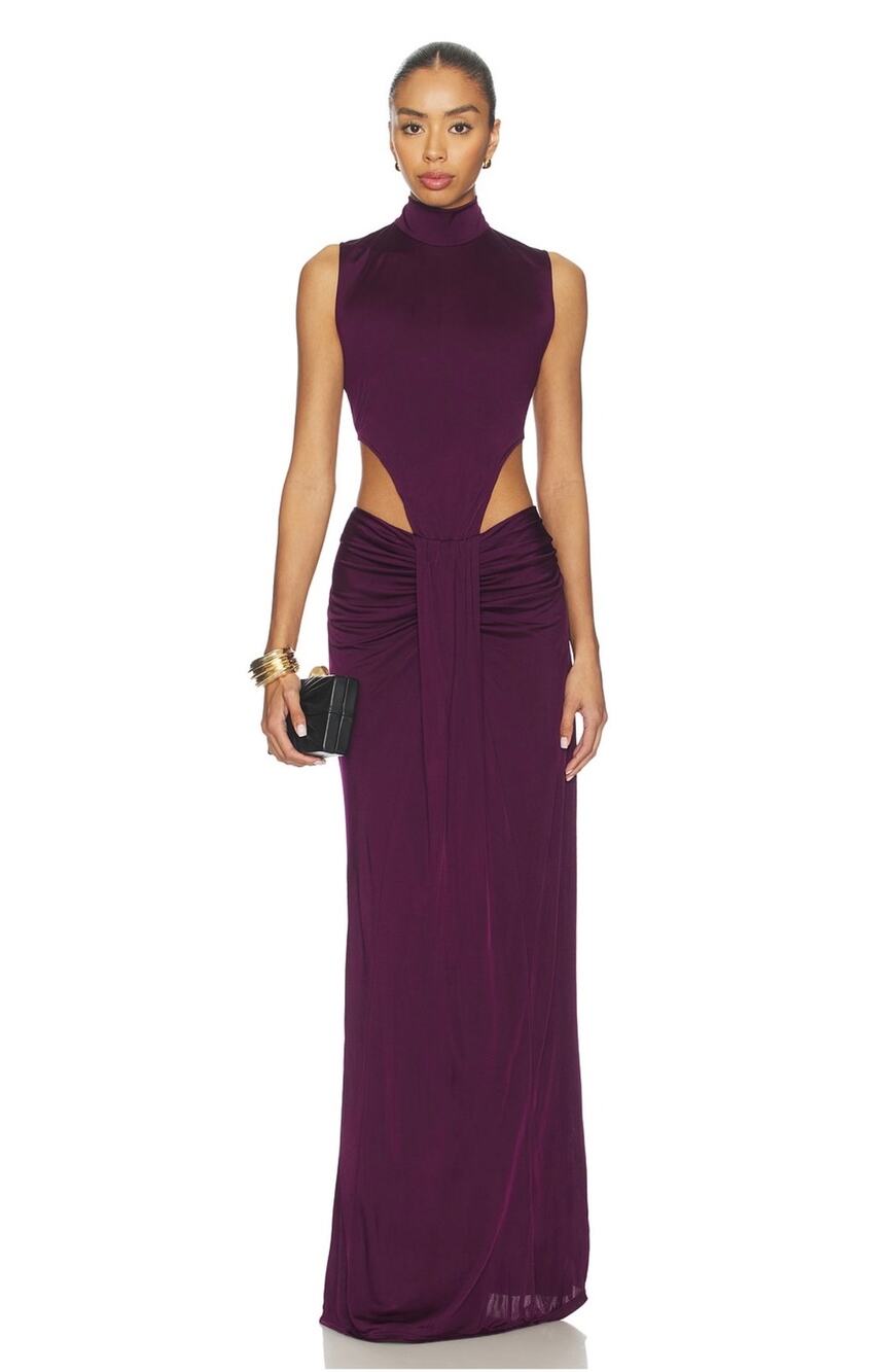 NBD Revolve The Mohini Gown in Plum Size XS NEW